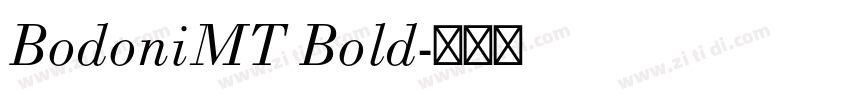 BodoniMT Bold字体转换